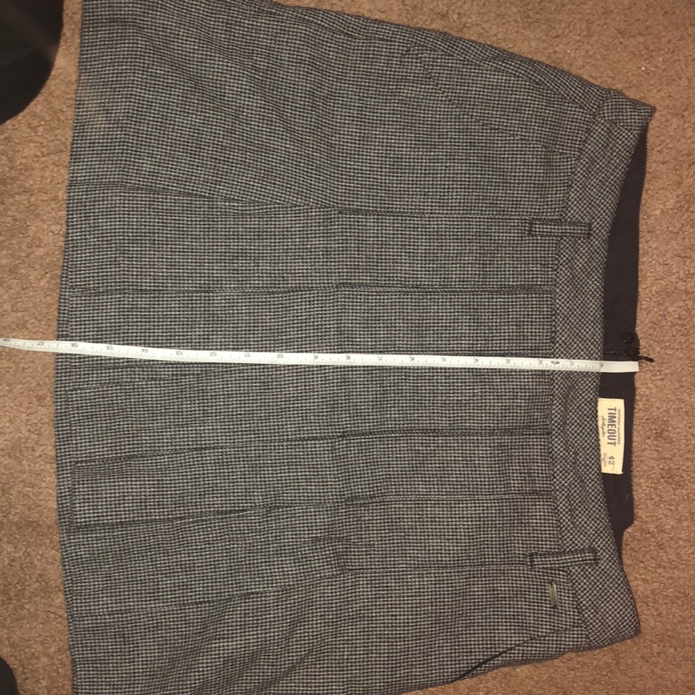 Timeout Wool Houndstooth Pleated Skirt - Picture 3 of 5
